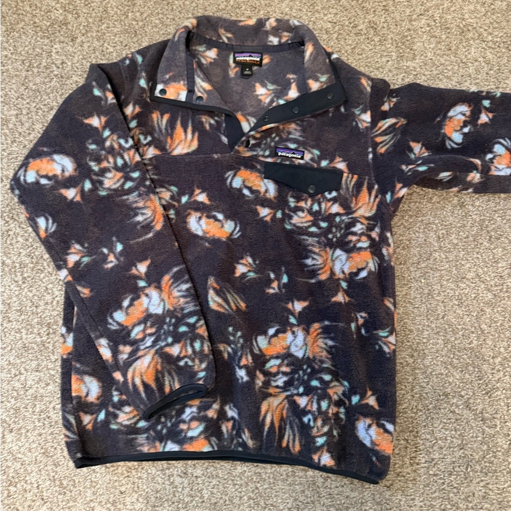 Patagonia Floral Fleece Pullover